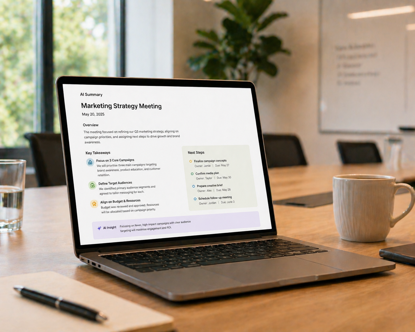 how to use AI for meeting notes