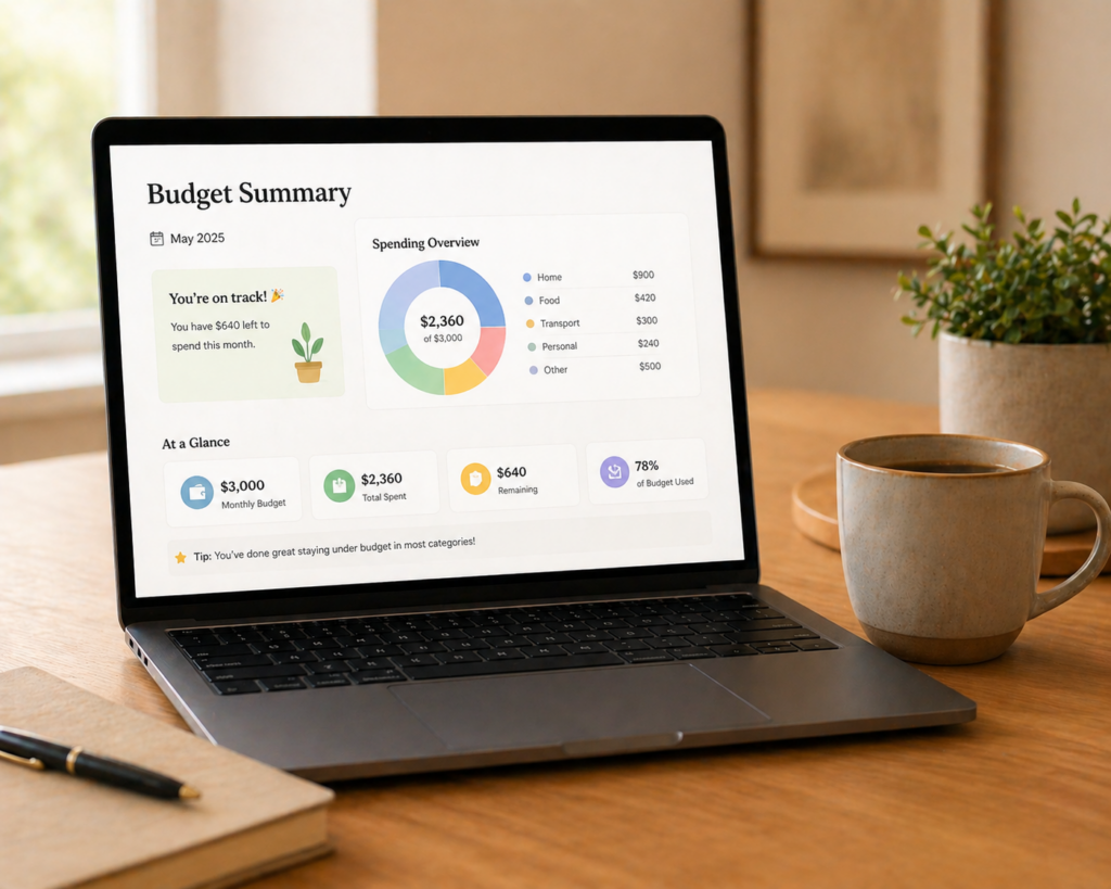 how to use AI to build a personal budget