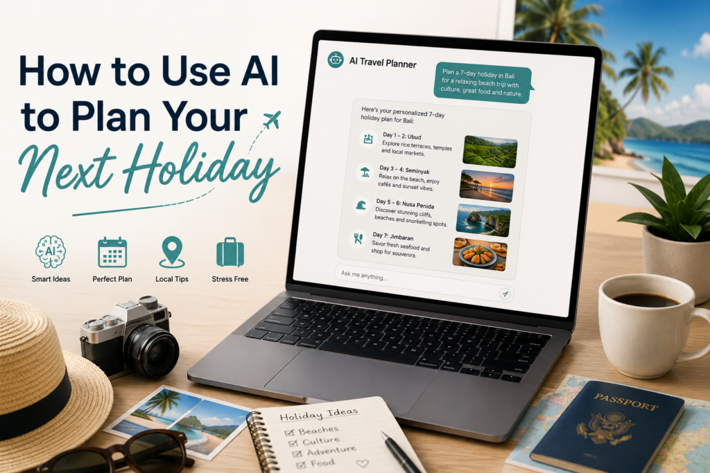 how to use AI to plan a holiday
