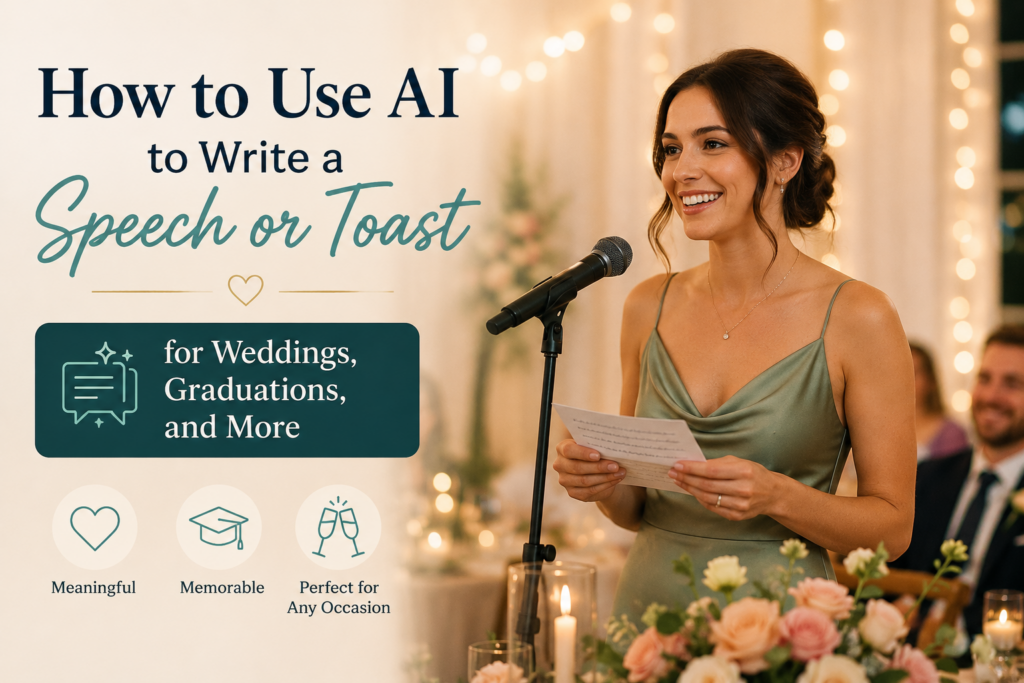 how to use AI to write a speech