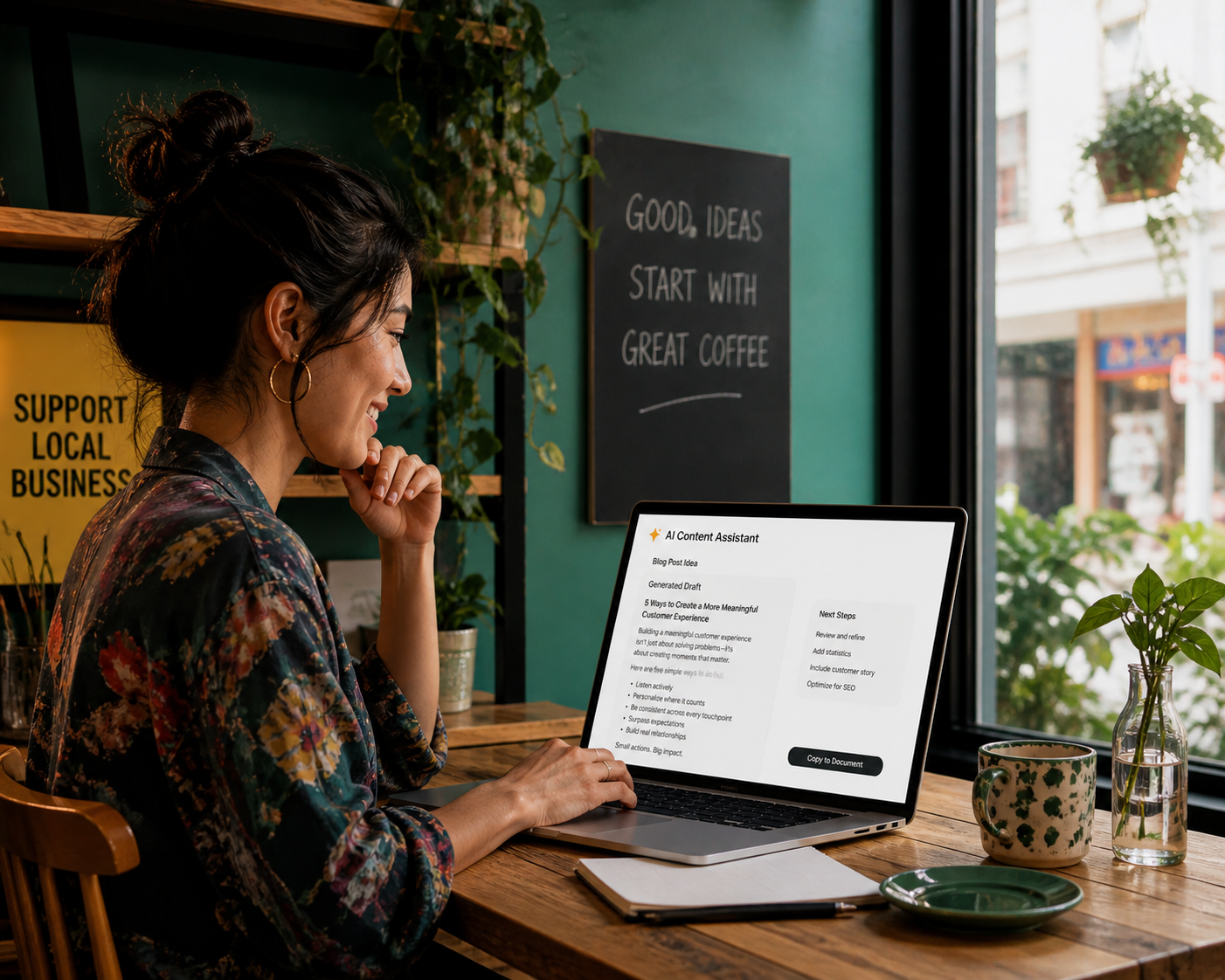 how small business owners use AI