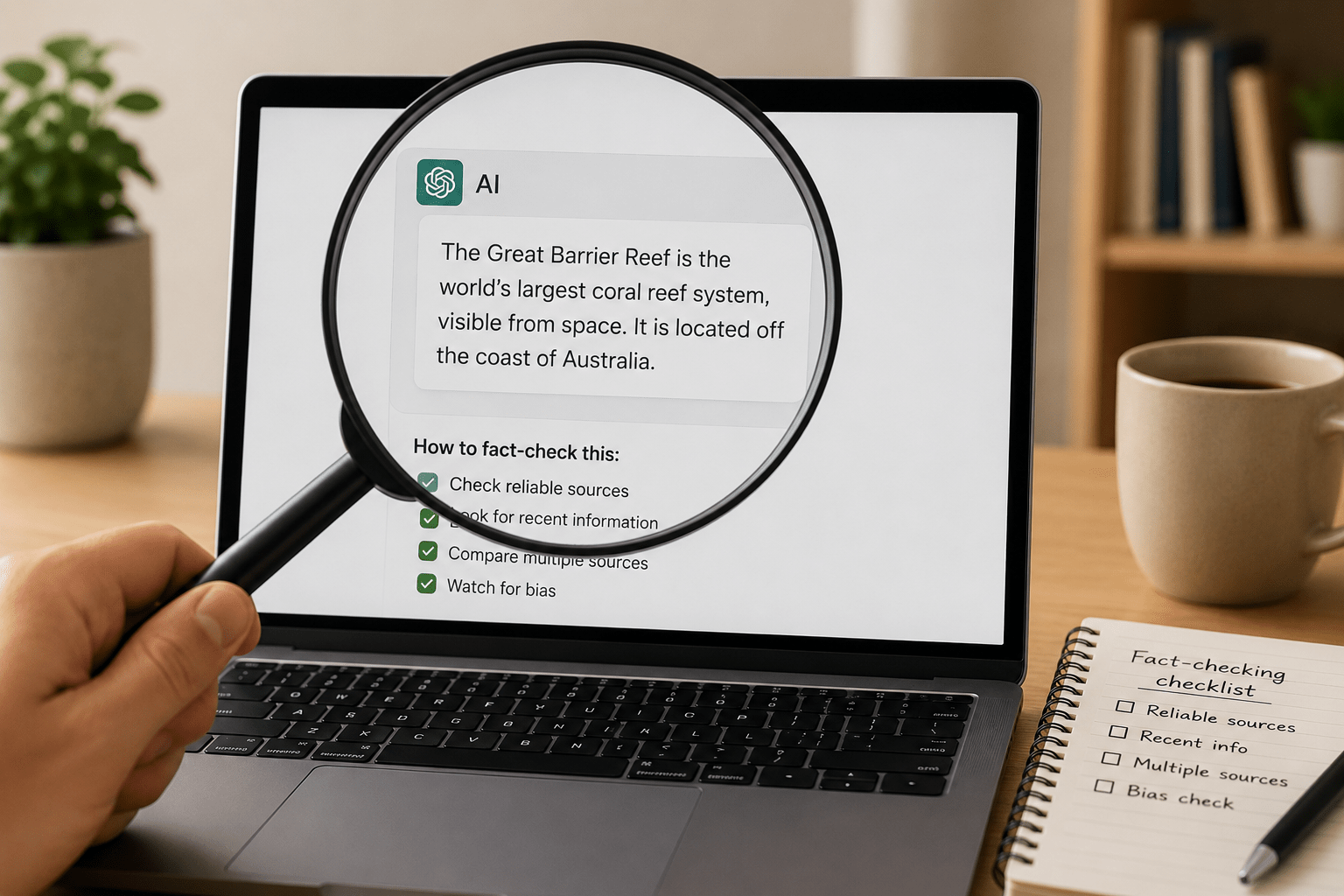 how to fact-check AI